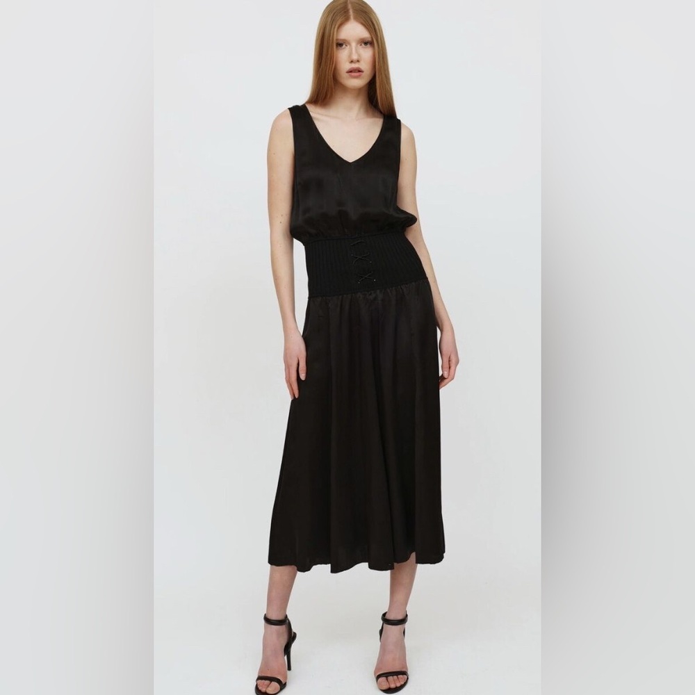 Wilfred Le Fou black silk dress